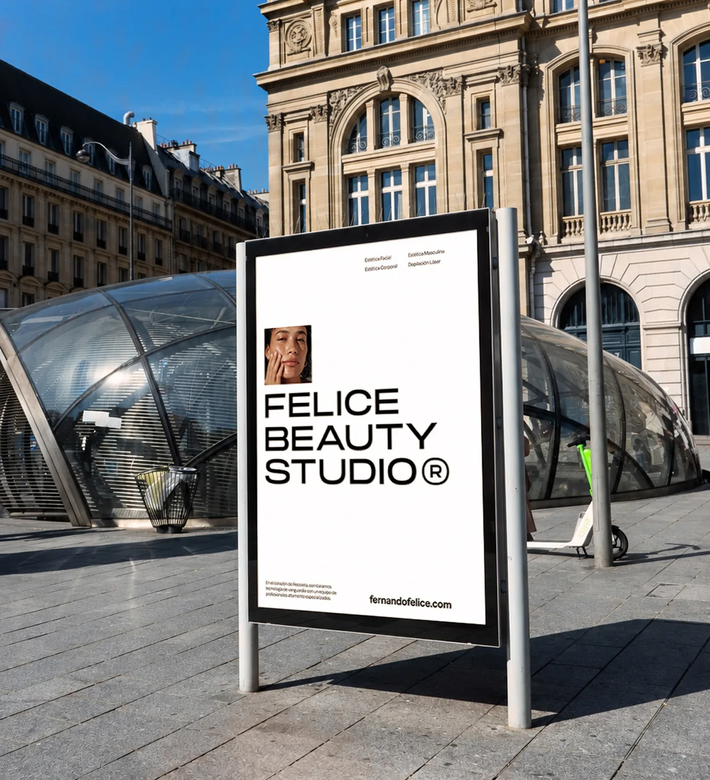 Felice Beauty Studio street poster