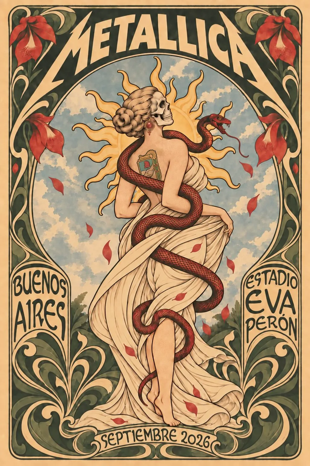 Metallica x Art Nouveau